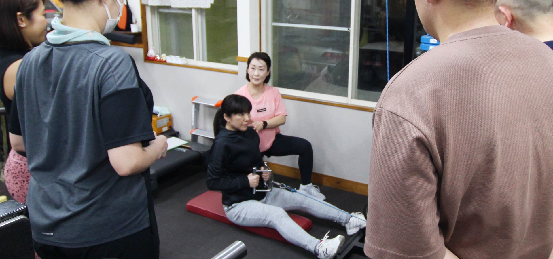 十和田フィットネスクラブでのトレーニングの様子